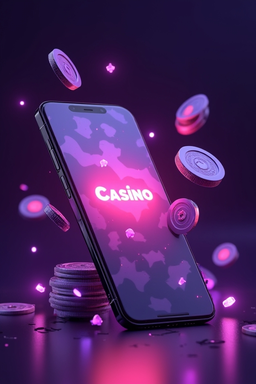 Smartphone with casino app